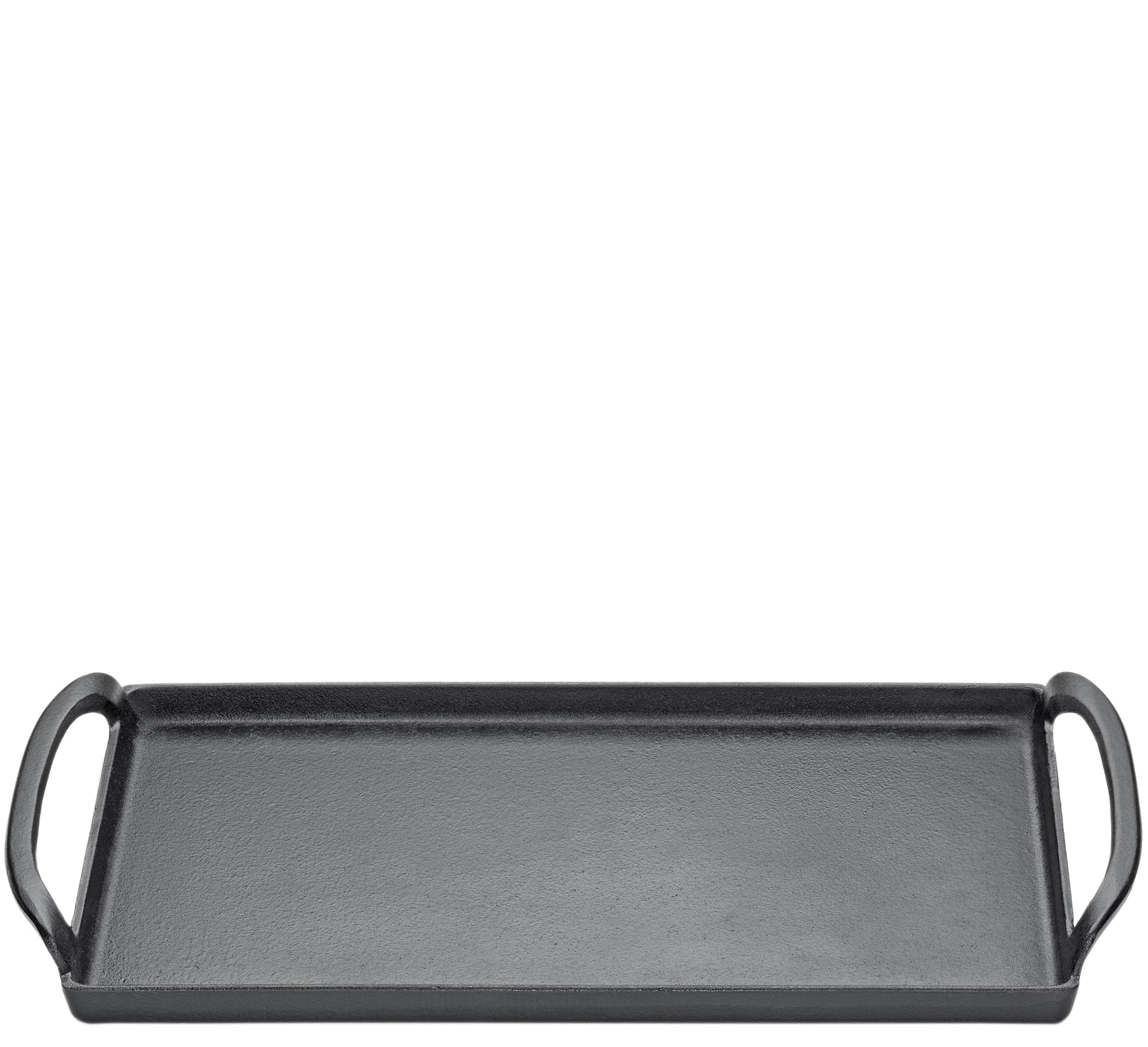 KÜCHENPROFI PROVENCE - Piastra per barbecue Plancha, 38 cm, in ghisa smaltata, adatta a tutti i piani cottura, compresi quelli a induzione, multifunzionale per cuocere, grigliare e servire