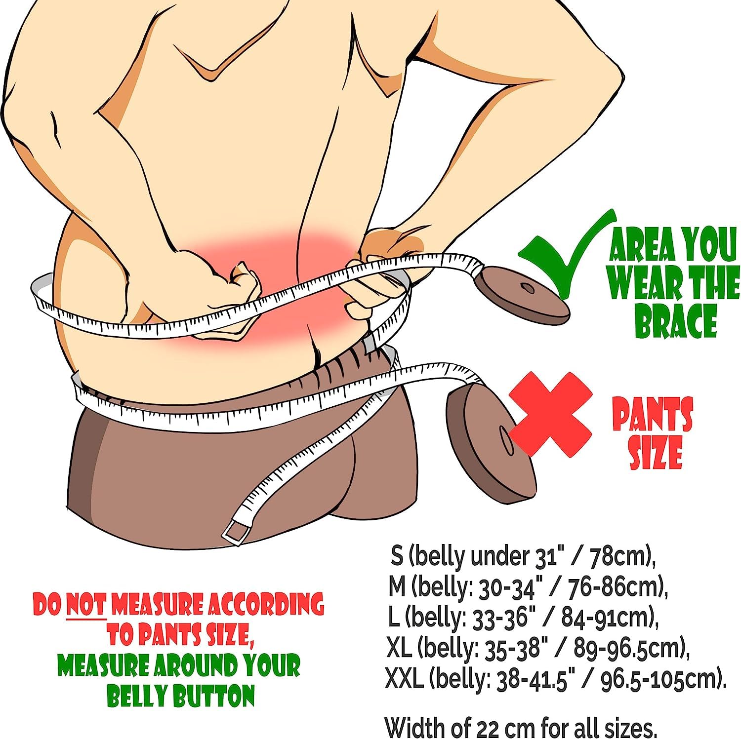 Tutore Posteriore con Spallacci Rimovibili Regolabili, Supporto per La Schiena da Uomo E da Donna Cintura di Decompressione della Colonna Vertebrale Lombare per Alleviare(Skin,XX-Large)
