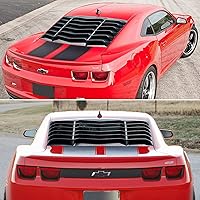 Vista 4 de Cubierta para luneta trasera para parabrisas Chevrolet Chevy Camaro 2010 2011 2012 2013 2014 2015, protector solar estilo GT Lambo, ajuste