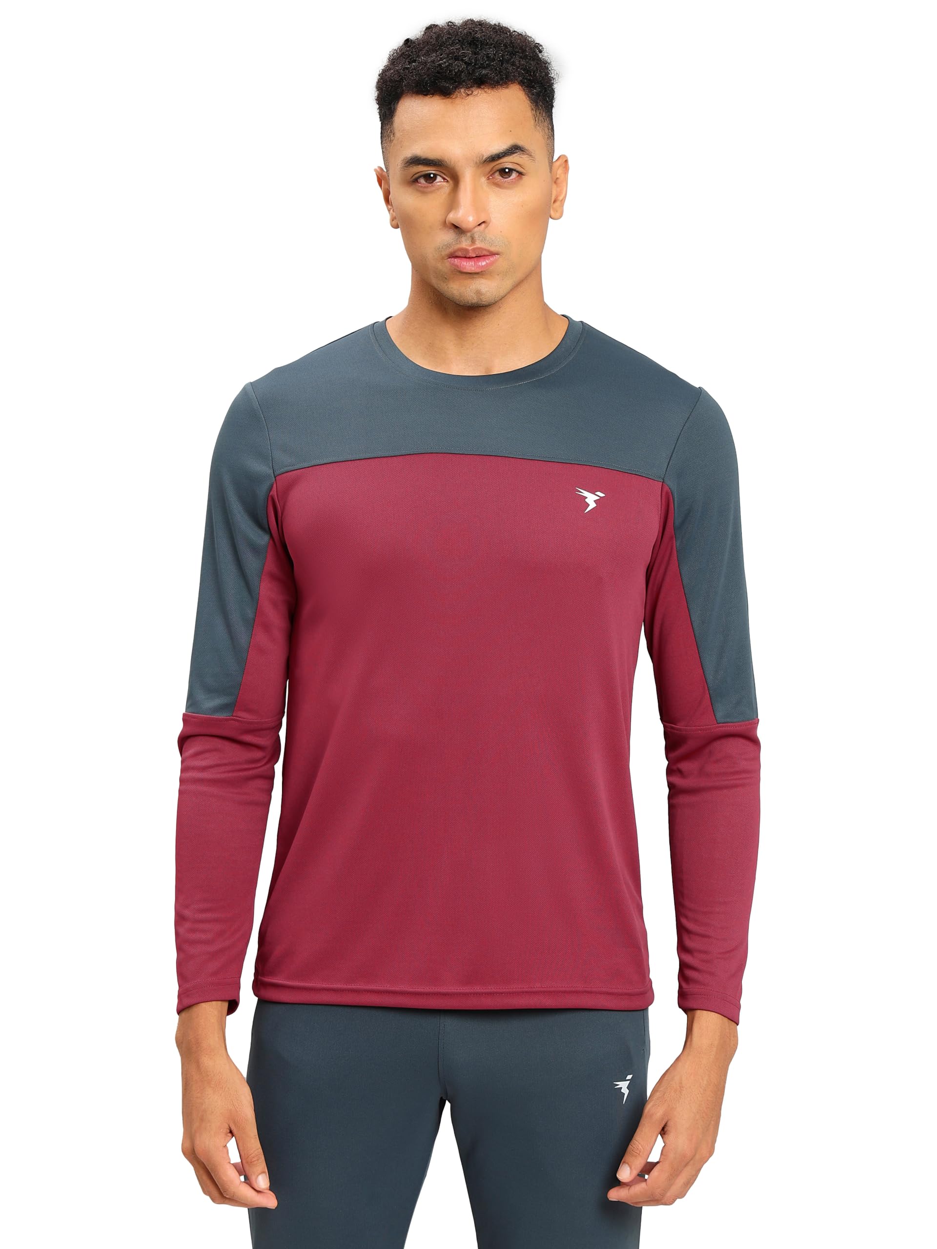 Men's 100% Polyester Crew Neck Sweater