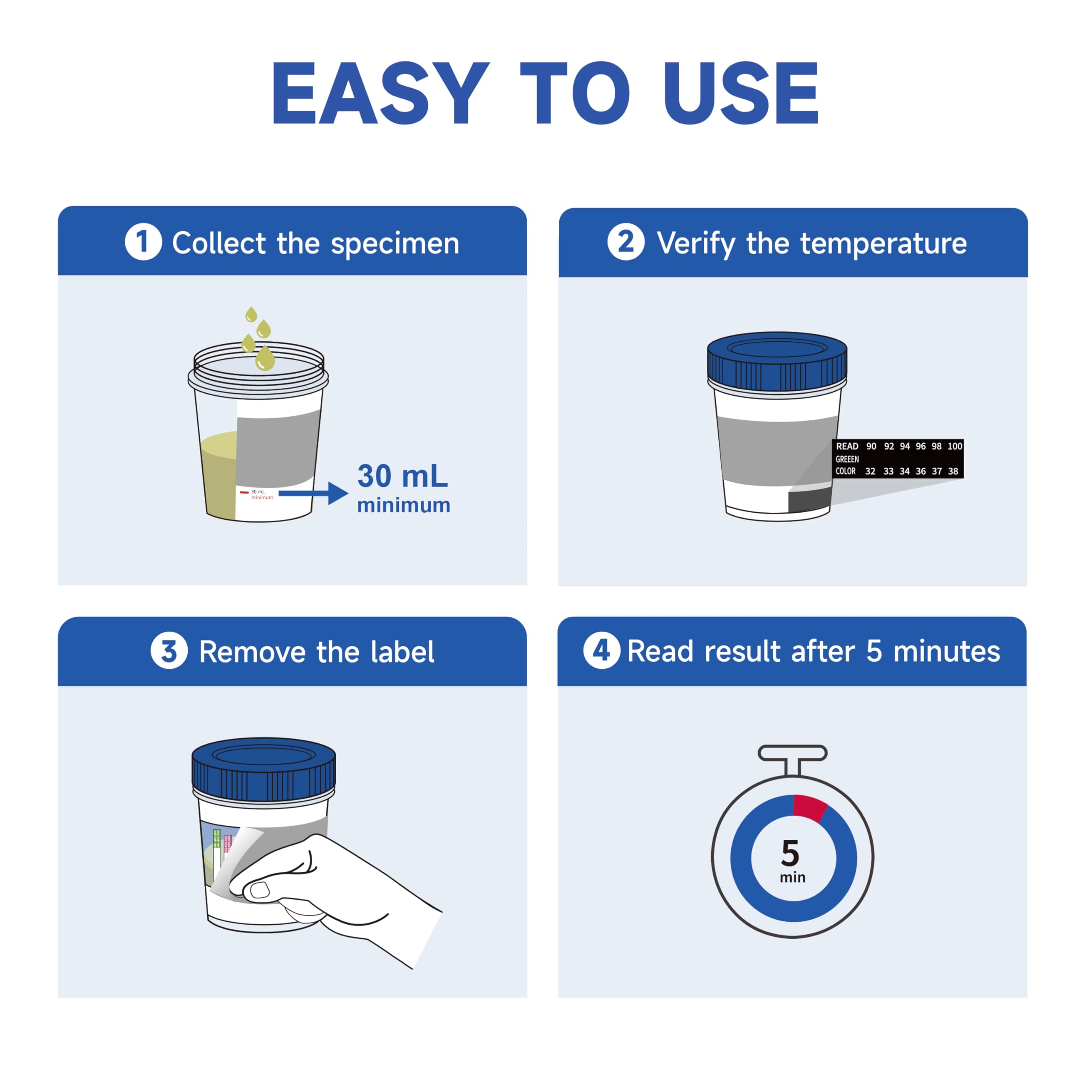 VivaGuard 15 Panel Multi-Drug Test Kitat Home Drug Test Cup for All DrugsHome Use Drug Test Kit Screening Cups for UrineAMPBARBUPBZOCOCMDMAMETMOPOPIMTDOXYPCPTHCPPXTCAEDDP-[2 Pack] product thumbnail 7