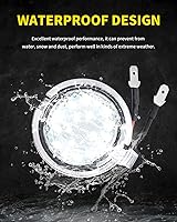 Vista 5 de Focos LED para Espejo Lateral de Charco Compatibles con Ford F150 Explorer Edge Expedition Flex Taurus X, Indicador de Señal de Espejo, Accesorios