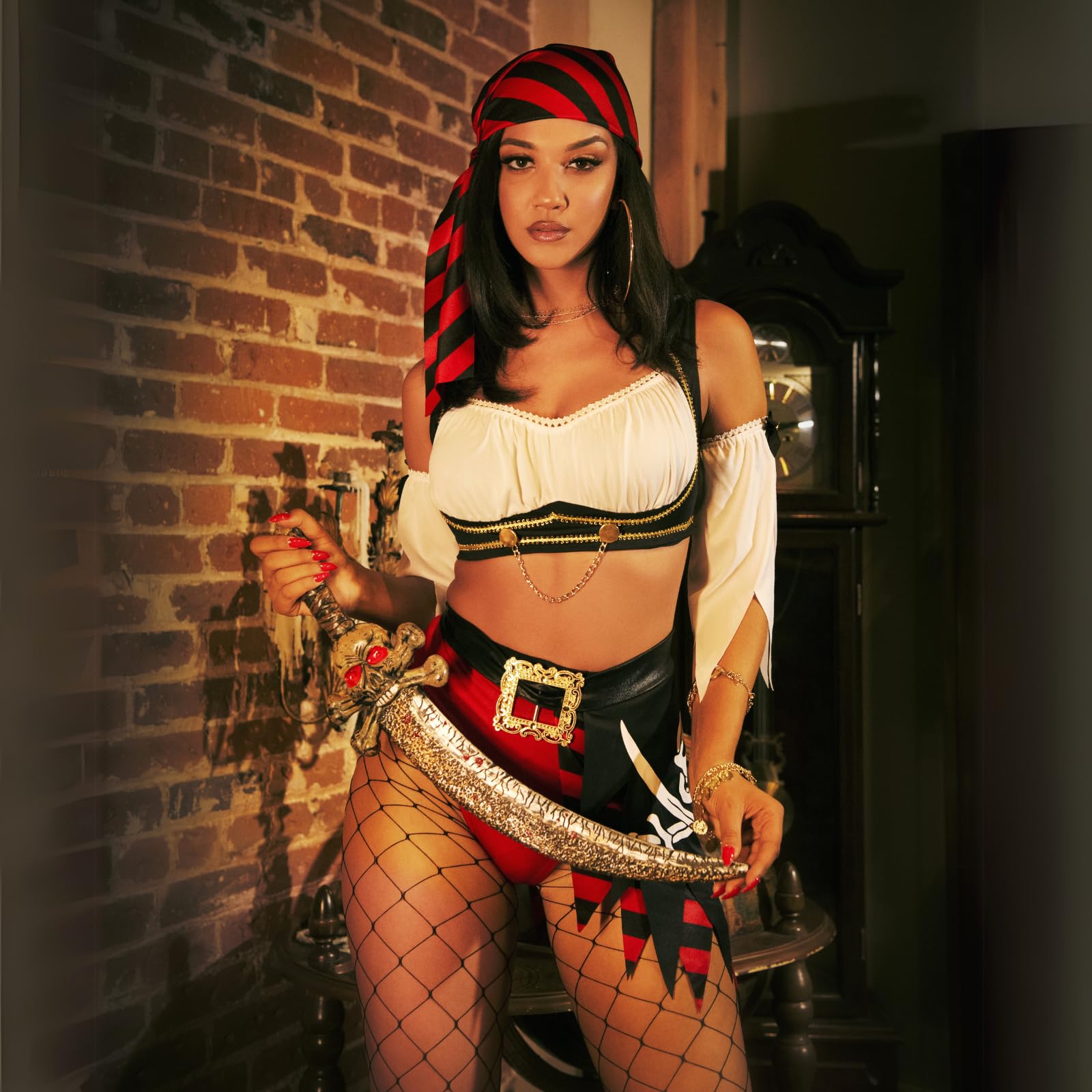 Leg Avenue Costume da pirata da ragazza malvagia