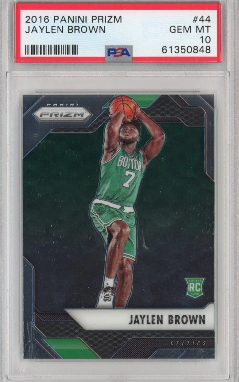 Amazon.com: Graded 2016-17 Panini Prizm Jaylen Brown #44 Rookie RC 