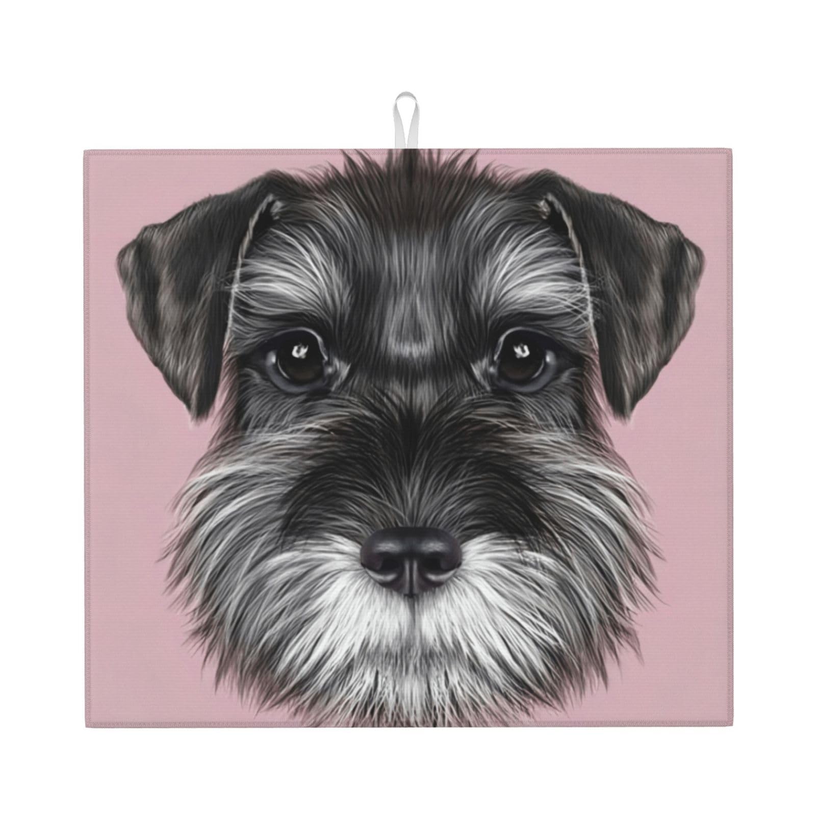 YYHWHJDE Dog Prints Kitchen Drying Mat – Absorbent Microfiber Throw for Dishes, Non-Slip Counter Layer with Vibrant Fade-Resistant Print, Ideal for Appliance Protection
