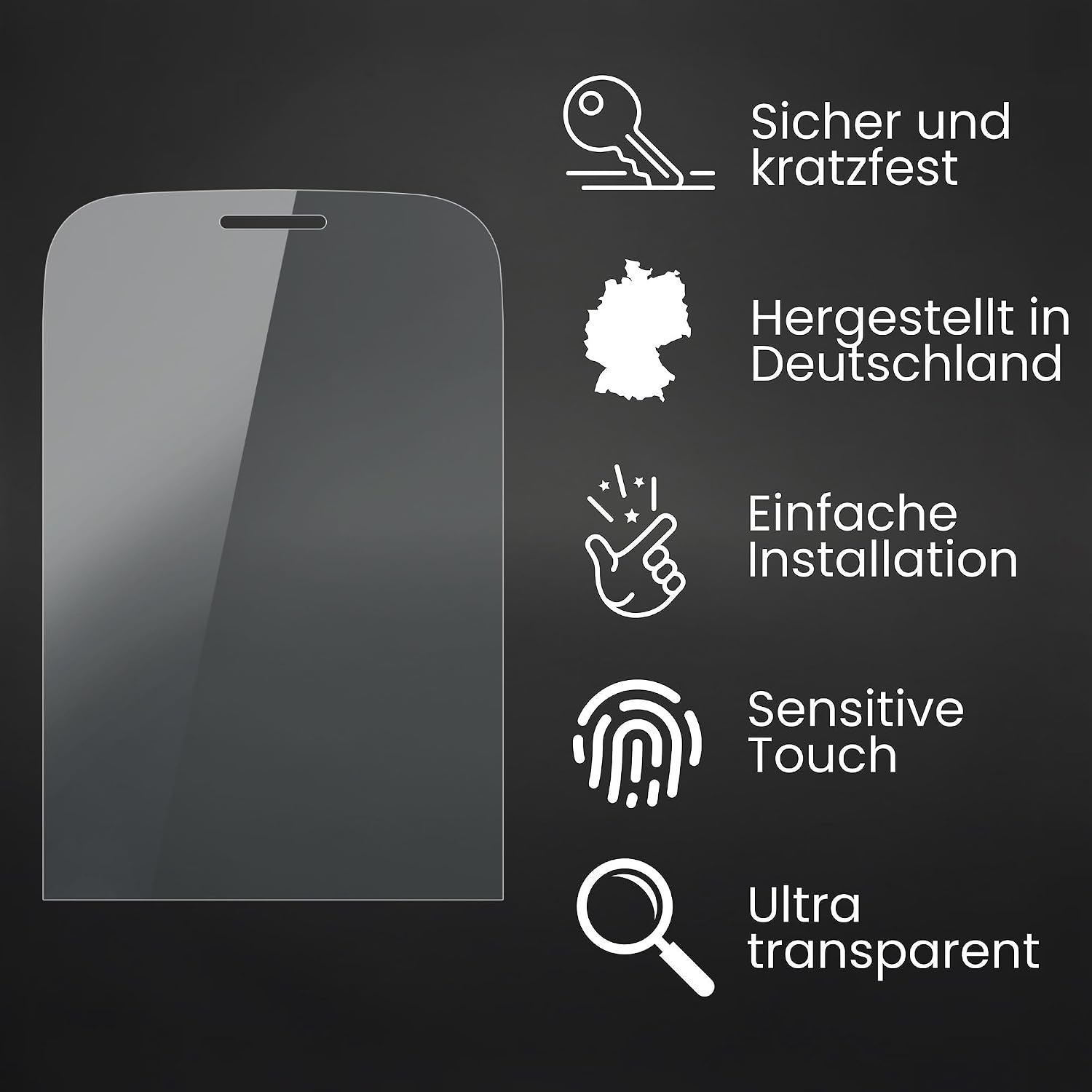 Bruni Screen Protector compatible with Nokia Asha 203 Protector Film, crystal clear Protective Film (2X)