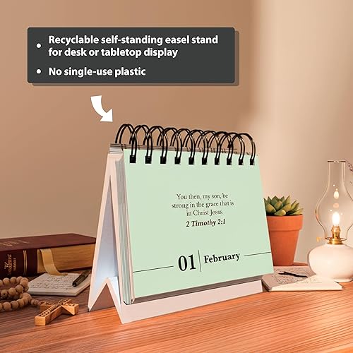 Miniatura 7 de Calendario perpetuo Verse A Day  Disfrútalo año tras año, 365 versículos cristianos de la Biblia de la NVI para inspirar tu devocional diario,