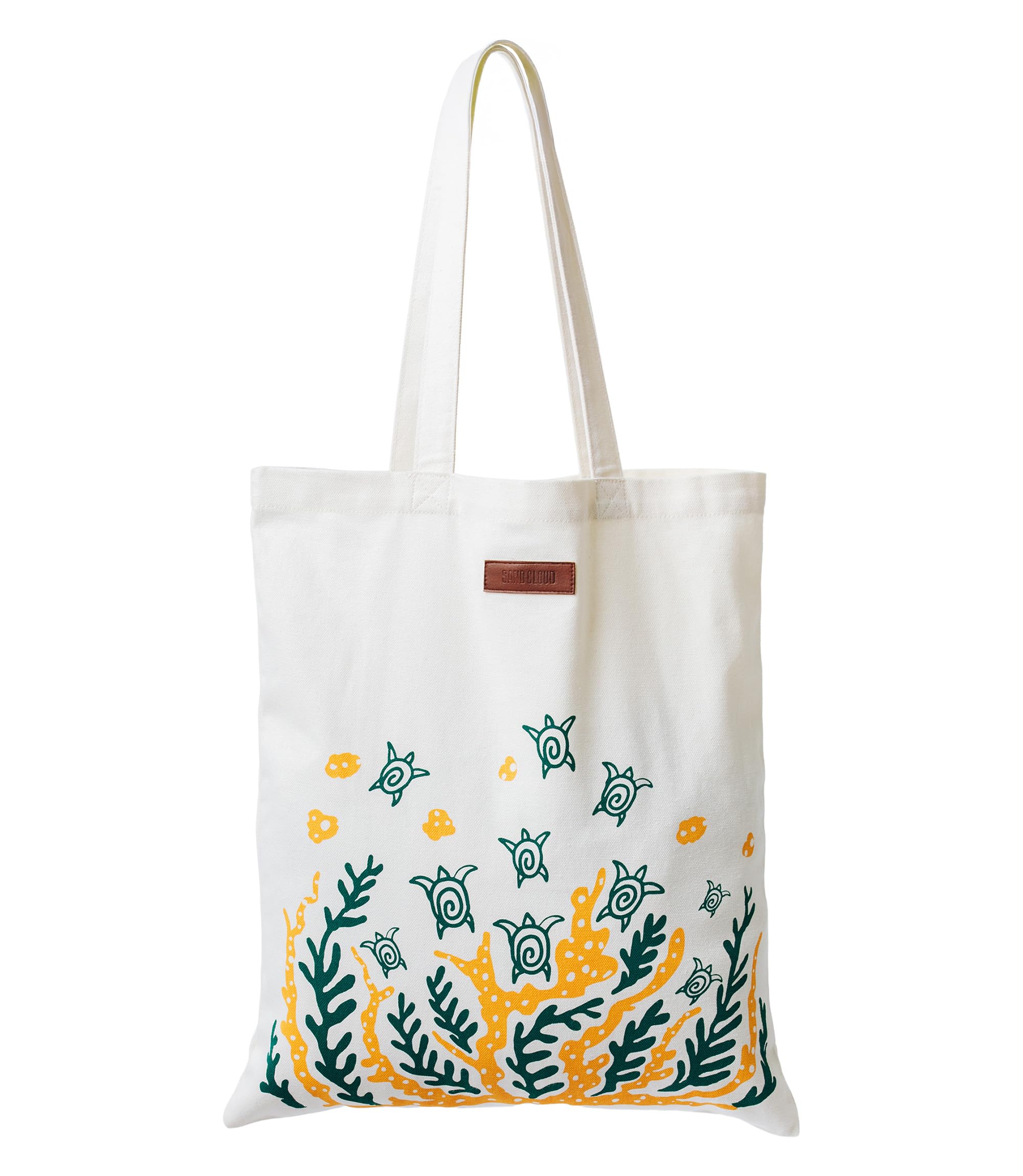 Sand Cloud Everyday Tote Bags for Women - 100% Organic Cotton, Durable and Stylish Canvas Tote Handbag with Pouch Pockets
