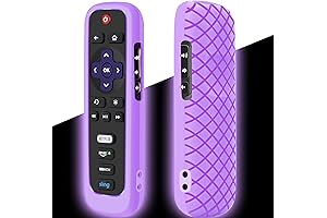 Glow in The Dark Roku Remote Skin Lilac Purple Silicone Case For TCL Roku