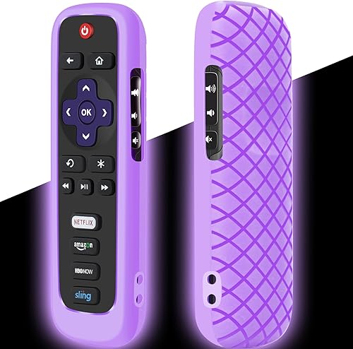 Miniatura 8 de Funda remota para Roku, cubierta de batería para TCL Roku Smart TV Steaming Stick Remoto, Roku TV Remote Cover Silicone Protective Controller