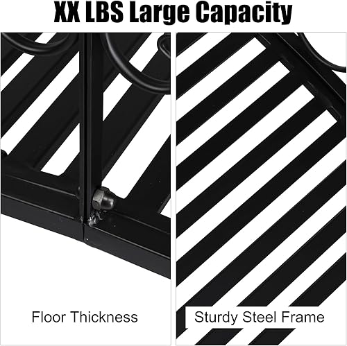 Miniatura 4 de Outvita Puente de jardín de metal para exteriores, elegante puente decorativo con acabado en polvo y barandilla de seguridad para patio, estanque,