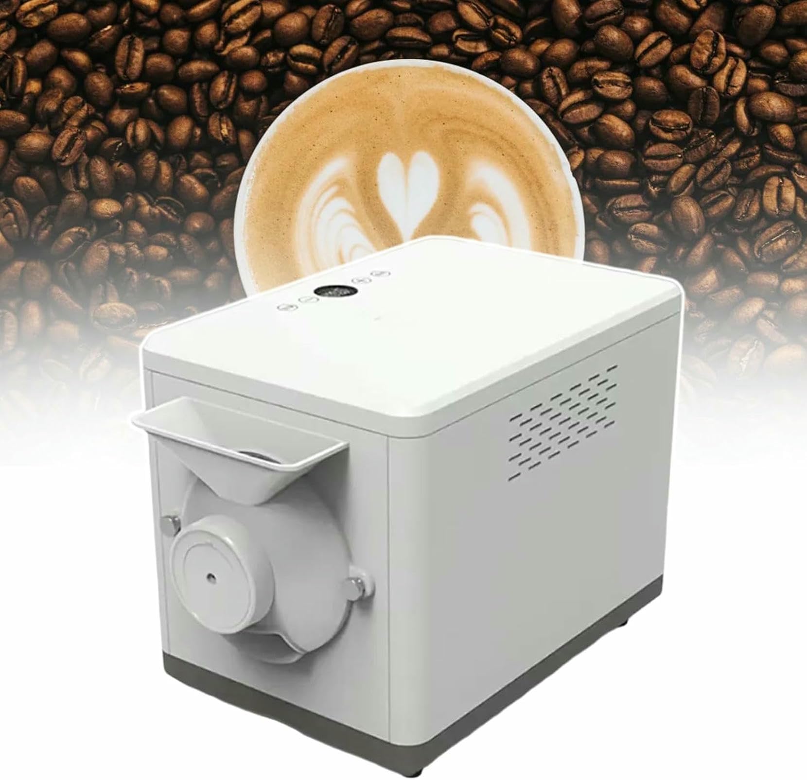 Tostadore per caffè A Tamburo Domestico, Piccola Macchina Elettrica per Arrostire Fagioli di caffè A Calore, Grande capacità, per La Tostatura, Frittura (220V)
