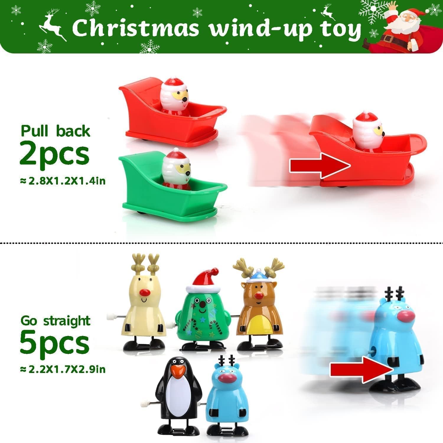 LATERN 14Pcs Christmas Wind Up Toys - Image 4