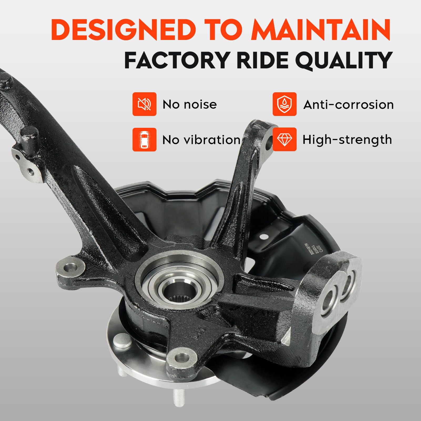 Kit De Cojinete De Cubo Y Nudillo De Dirección Delantero Para Ford Escape, Mazda Tribute Y Mercury Mariner 2005-2012