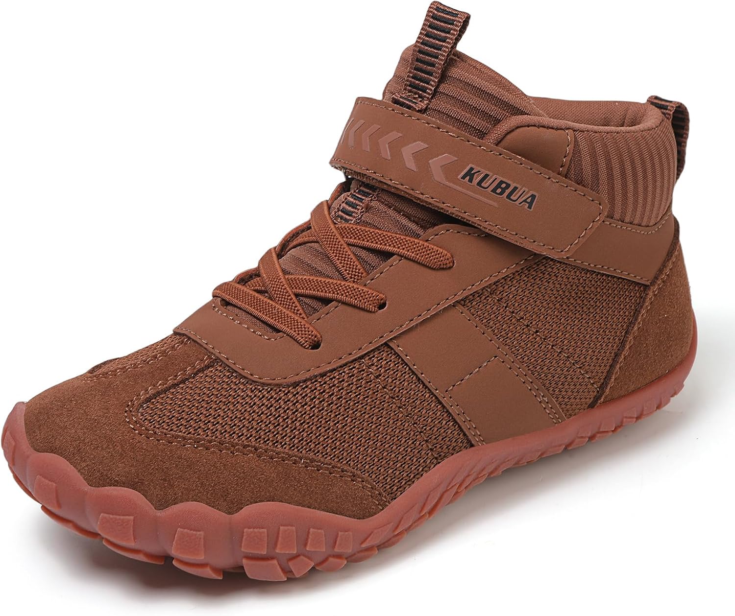 KUBUA Kids Barefoot Shoes Boys Girls High Top Minimalist Zero Drop Sneakers for Tennis Walking Hiking Athletic Little Big Kid