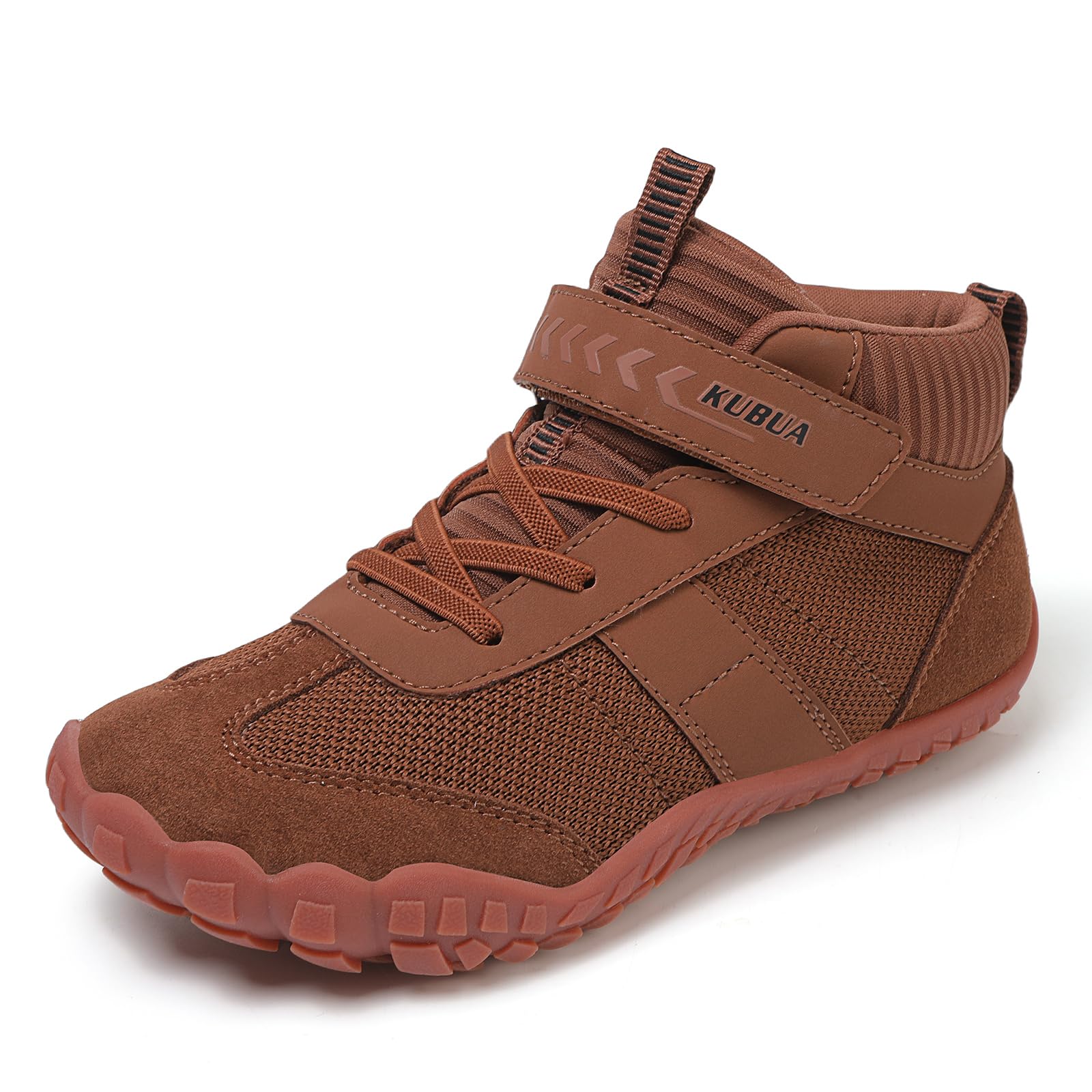 KUBUA Kids High Top Barefoot Shoes Boys Girls Minimalist Zero Drop Sneakers