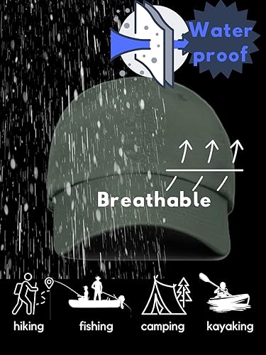 Vista 5 de FASHIXD Gorra de béisbol impermeable unisex para exteriores, sombrero de sol de secado rápido All Senson