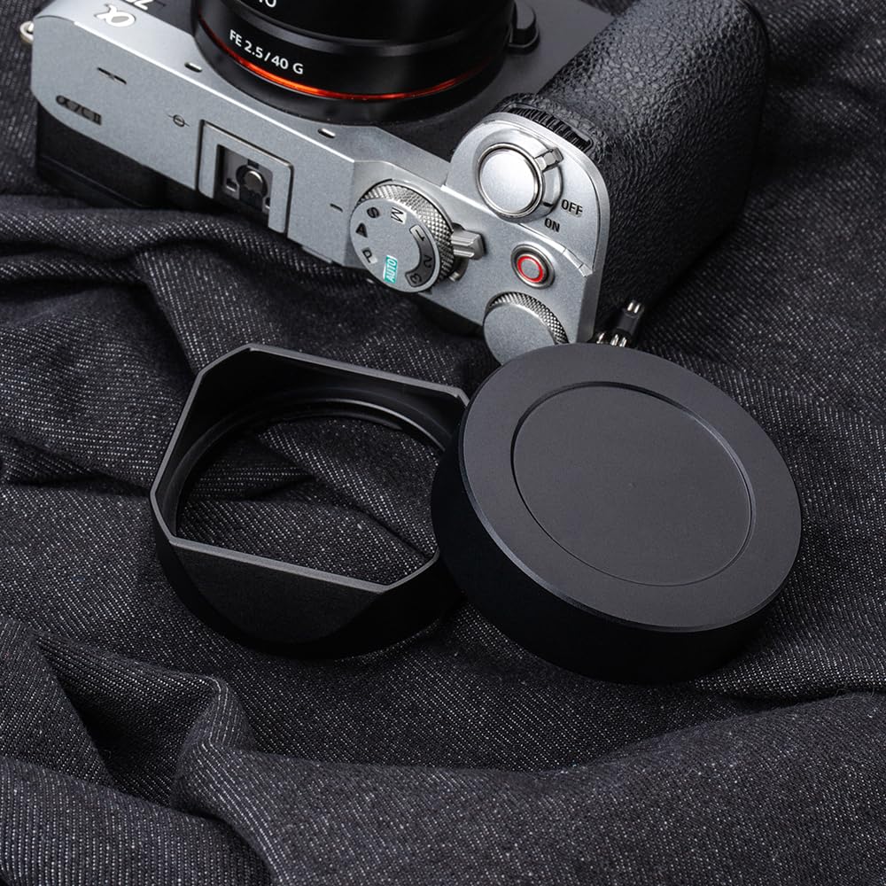 Amazon | スクエアメタルレンズフード レンズキャップ付きSony FE 50mm