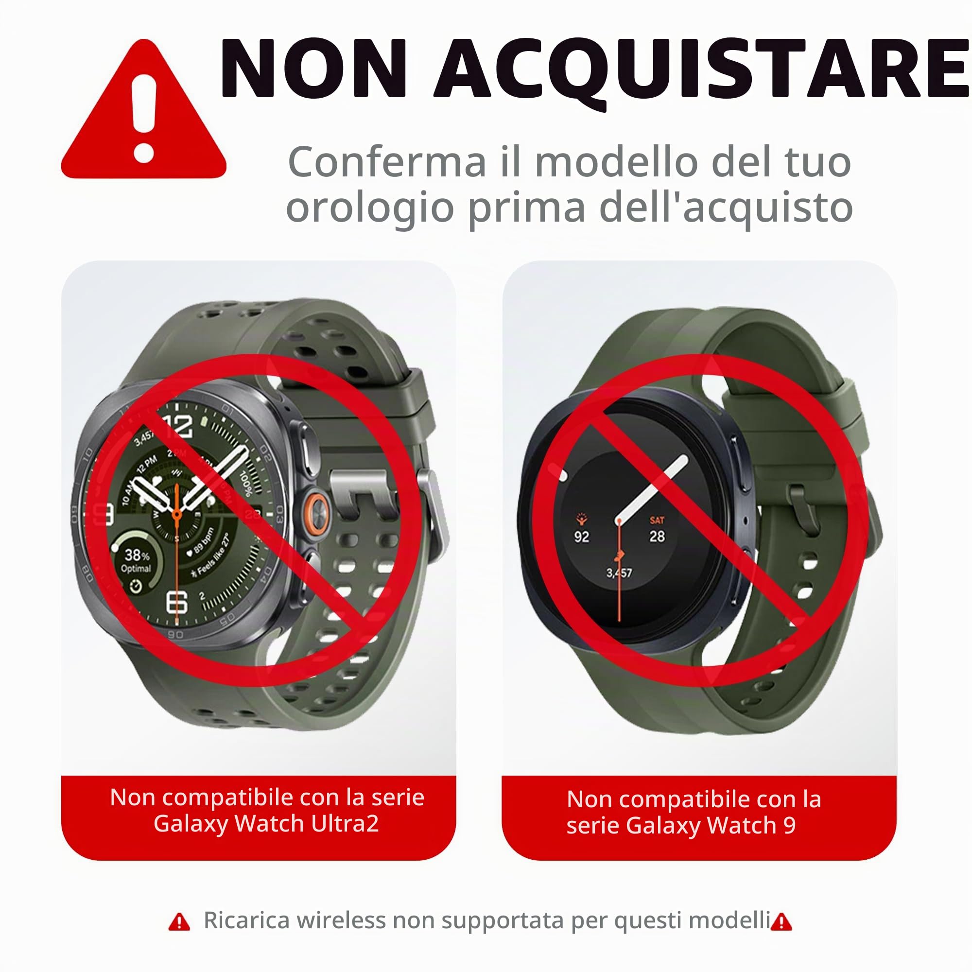 Stazione Ricarica per Samsung, 4 in 1 Wireless Sveglia Luce LED: Caricatore Comodino Rapido Compatibile Galaxy S25, Watch 7/Ultra/6, Buds 3 Pro