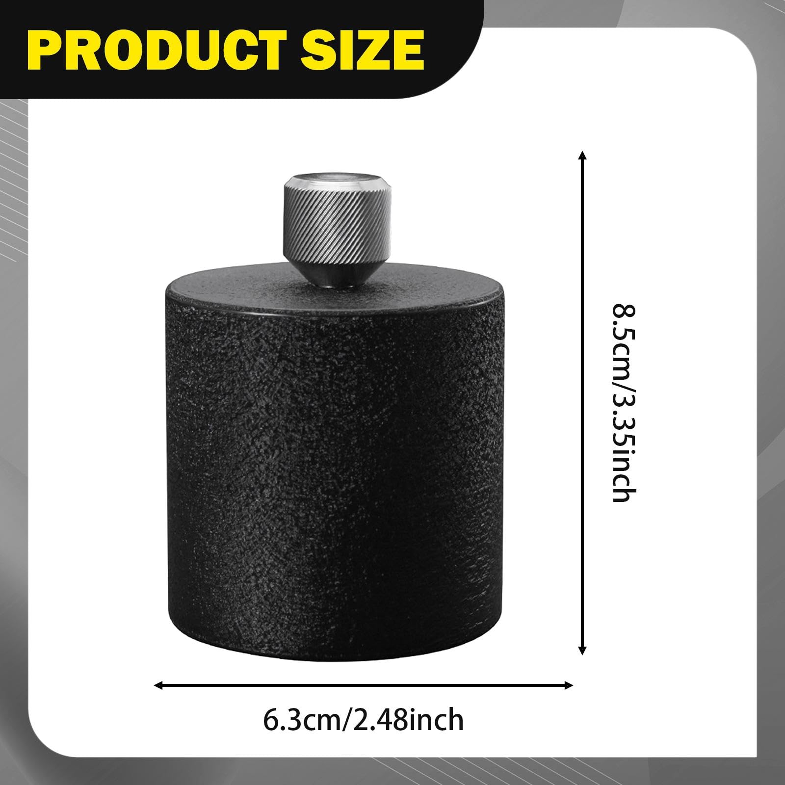Attrezzo a Pressione Manuale, 1,65 Kg, Strumento Professionale per La Lavorazione Della Pelle Da 8,5 Cm per Officina, Casa, Laboratorio Artigianale