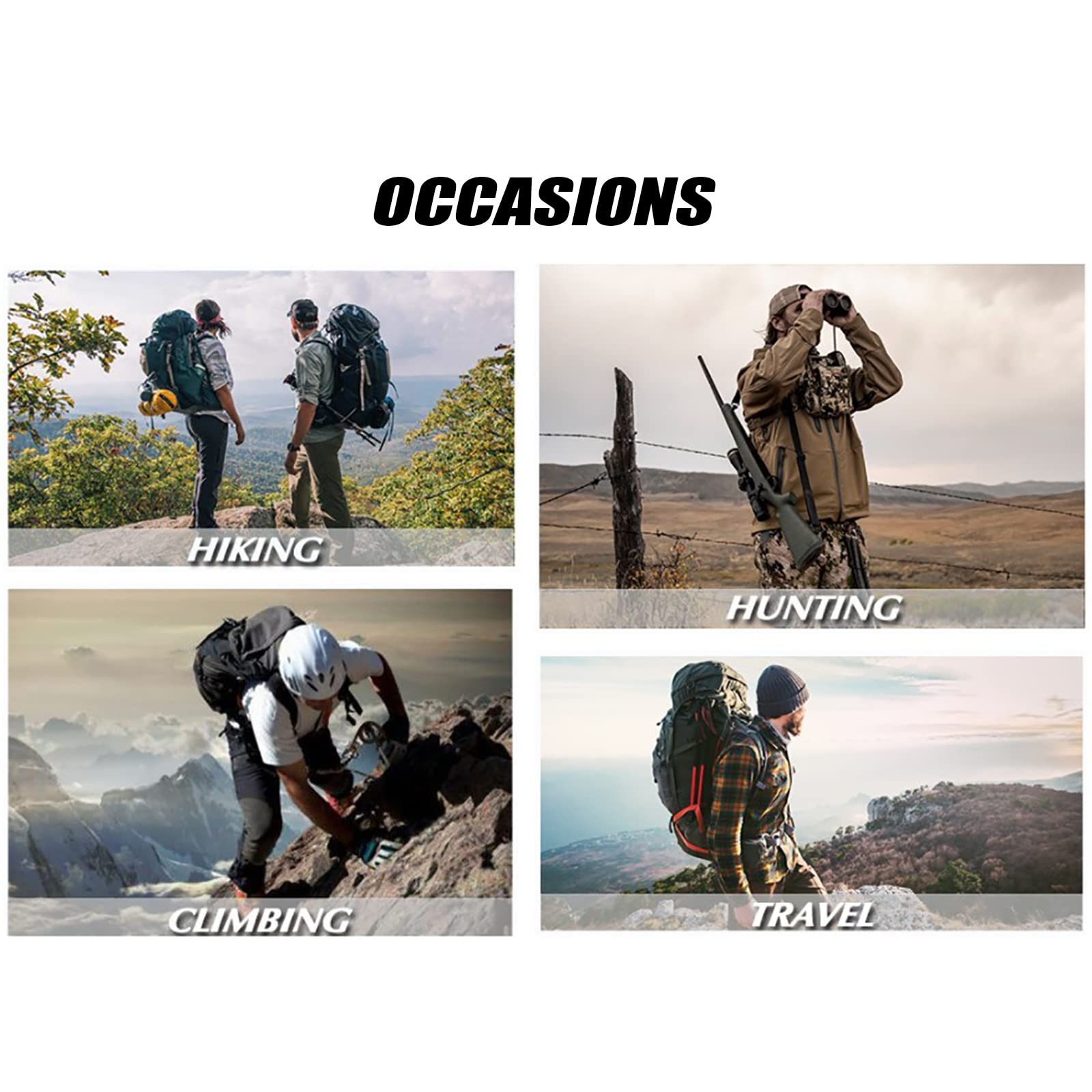 G&F Pantalones Trekking Hombre Impermeables Pantalones de Trabajo Montaña Senderismo (Color : Khaki, Size : 3XL)
