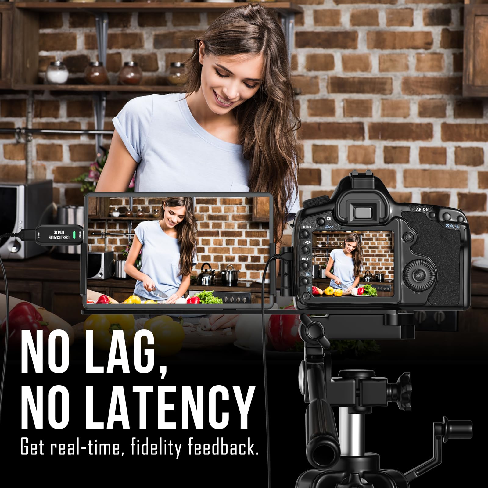 Cam Link 4K, zewnętrzna kamera Capture Card do DSLR, kamery, kamera sportowa jako kamera internetowa, streaming i nagrywanie w 2K50/1080P 60FPS, HDMI na USB 3.0 do strumieniowego przesyłania