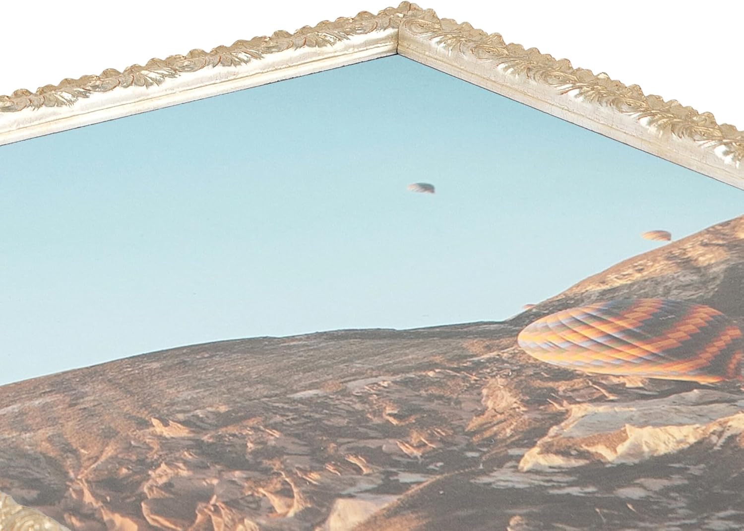 ArtToFrames 8.5x11 Inch Silver Picture Frame, This 1.00 Inch Custom Wood Poster Frame is 1" Wide - Silver Thin - Comes with Foam Backing 3/16 inch and Regular Glass (FBPLD11240-8.5x11)