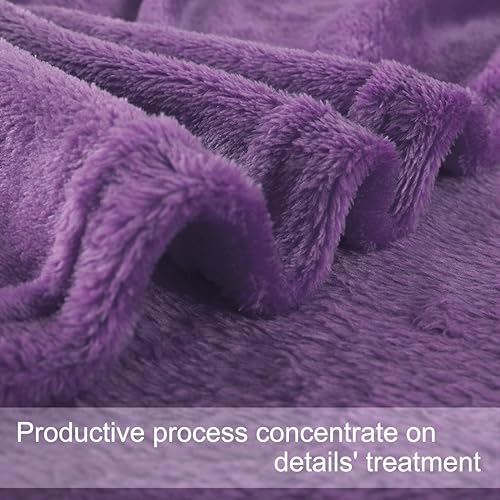 Miniatura 6 de uxcell Manta afelpada, suave, ligera, de microfibra, para cama o sofá,