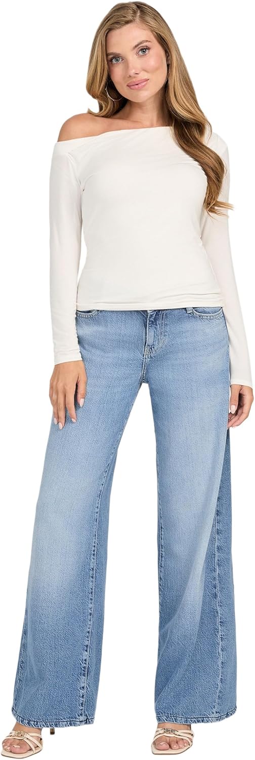 GUESS Womens Eco Long Sleeve Julianna Top - Image 2