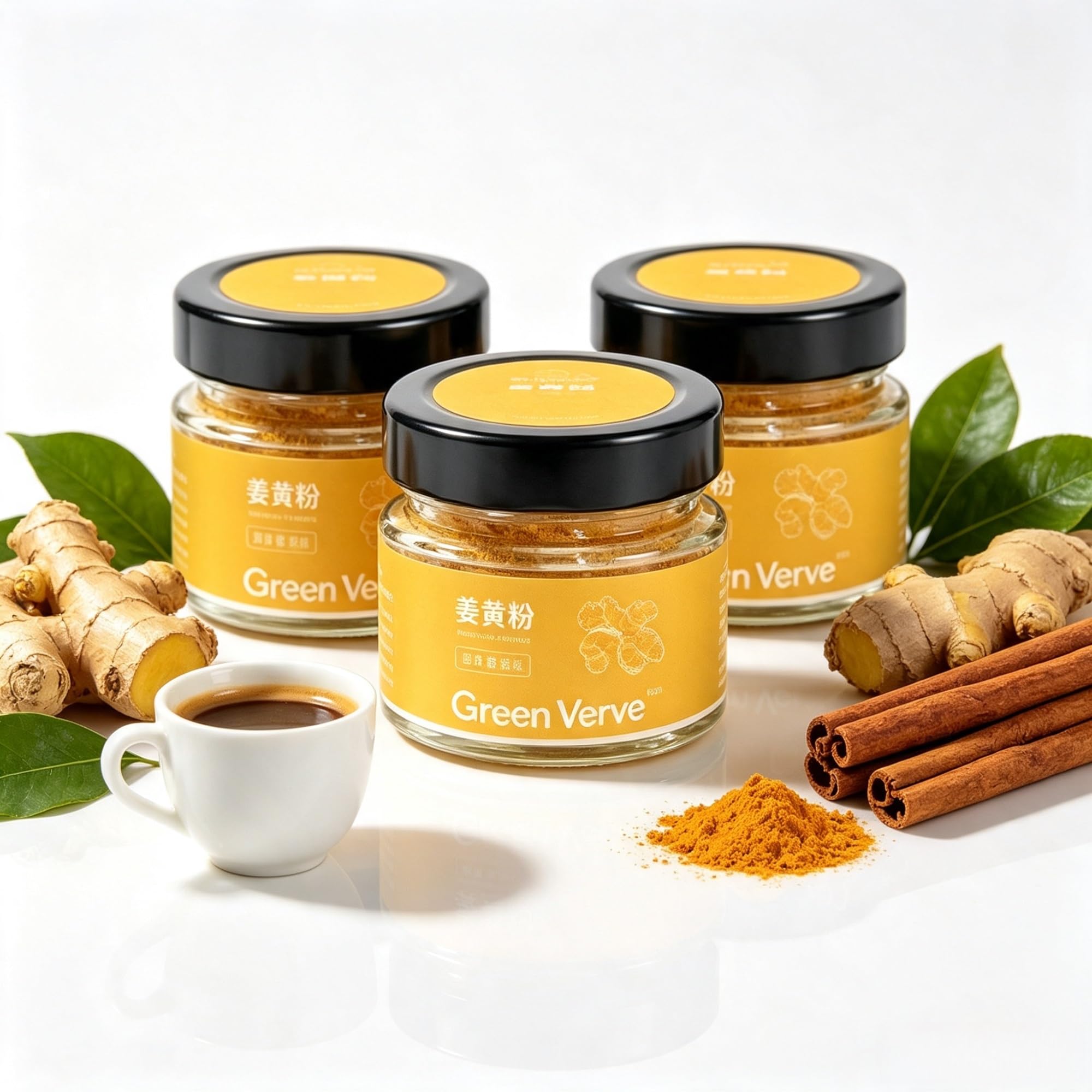 Kurkuma w proszku, przyprawa do kawy i pieczenia 3-pak*30g