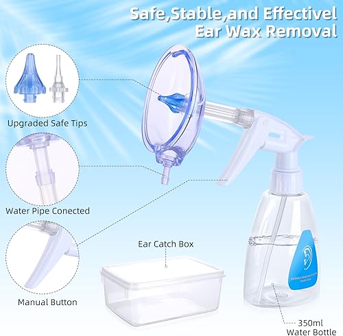 Miniatura 4 de Kit de herramientas de eliminación de cera de oído 2 en 1, kit de limpieza de oídos, kit de limpieza de oídos para adultos, perro, gato, kit de