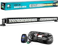 Vista 1 de Nilight LED Light Bar 32 Inch 29LED Single Row Spot Screw-Less Night Vision Off Road Driving Lights w/16AWG Rocker Switch Wiring Harness Kit for