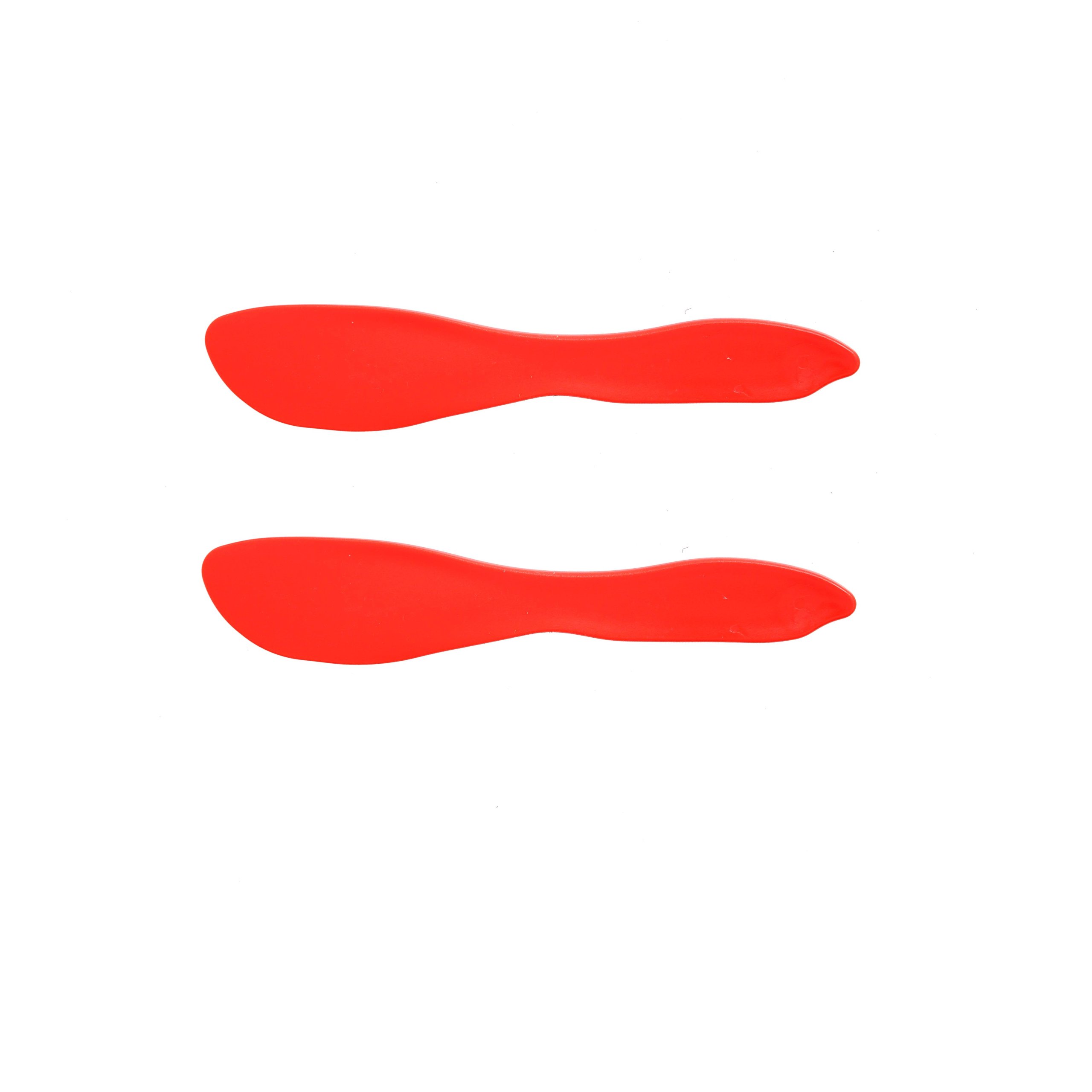 LINDEN SWEDEN Multi Purpose Spreaders | Versatile Butter Knife for Soft Cheese or Frosting | Safe for Kids | BPA-Free and Dishwasher-Safe | Set of 2 Spreaders Each | Made in Sweden | Red