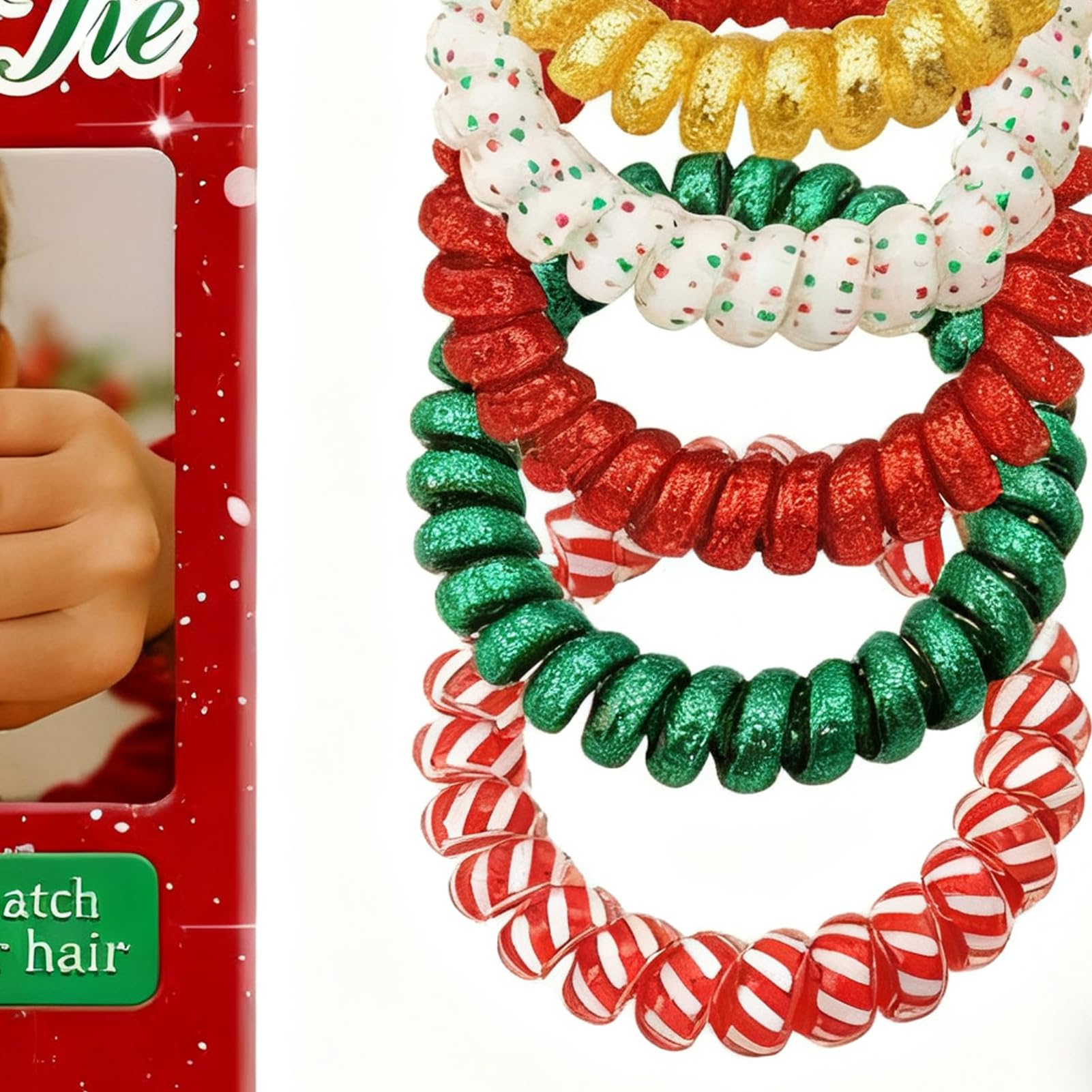Haargummis Weihnachtliche Silikon Haargummis Für Pferdeschwanz