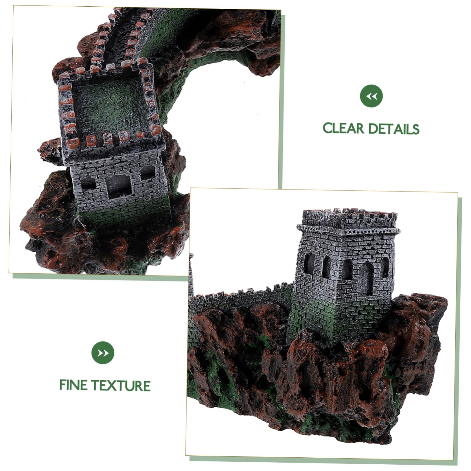 OUNONA Lot De 2 Décorations D'Aquarium en Pierre Grand Aquarium De Sable Grotte De Conque Ornements D'Aquarium Cachettes D'Aquarium Statue D'Aquarium en