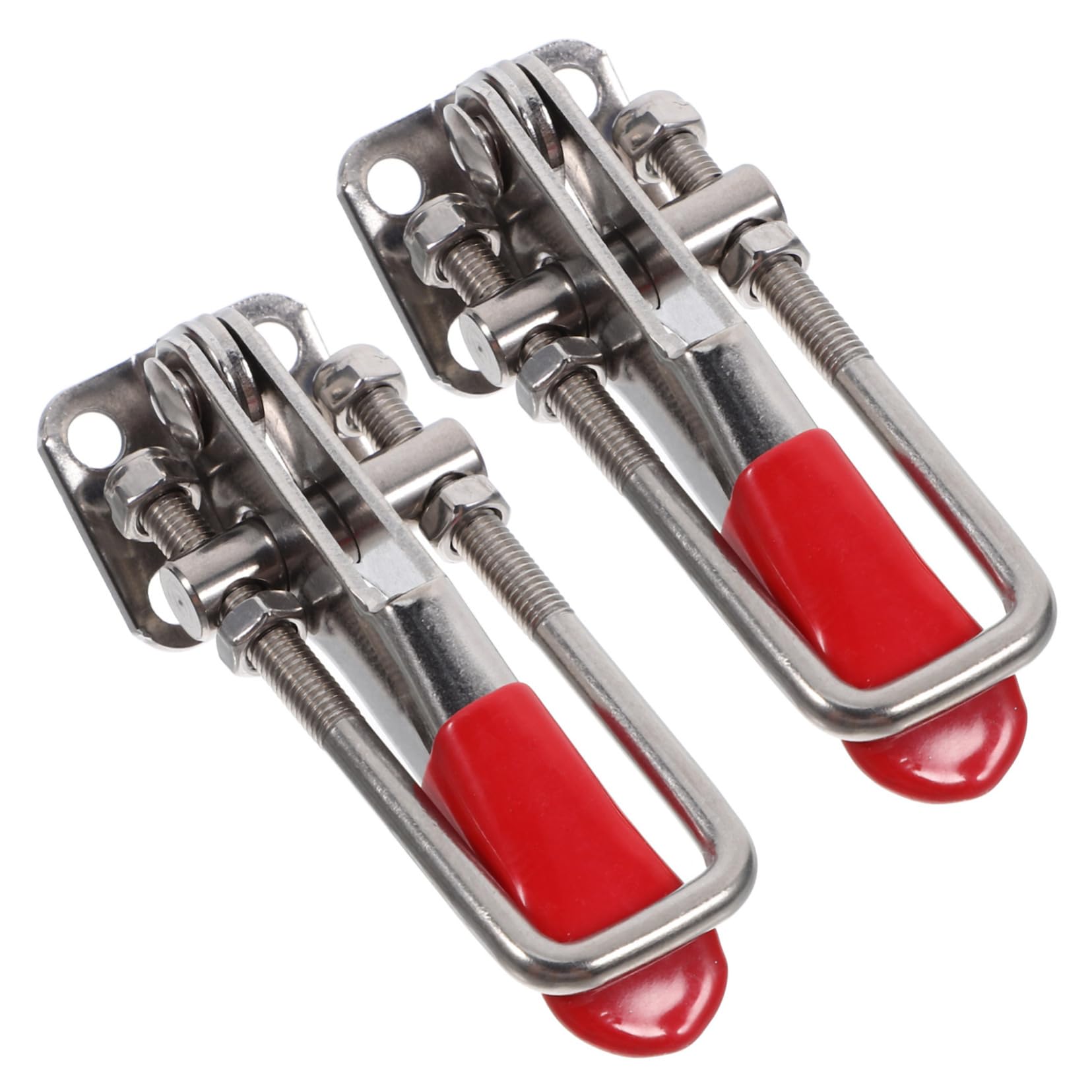 IWOWHERO 1 Pair Heavy Duty Toggle Clamp Latch Sturdy Metal Box Case Latch Lock for Cabinet