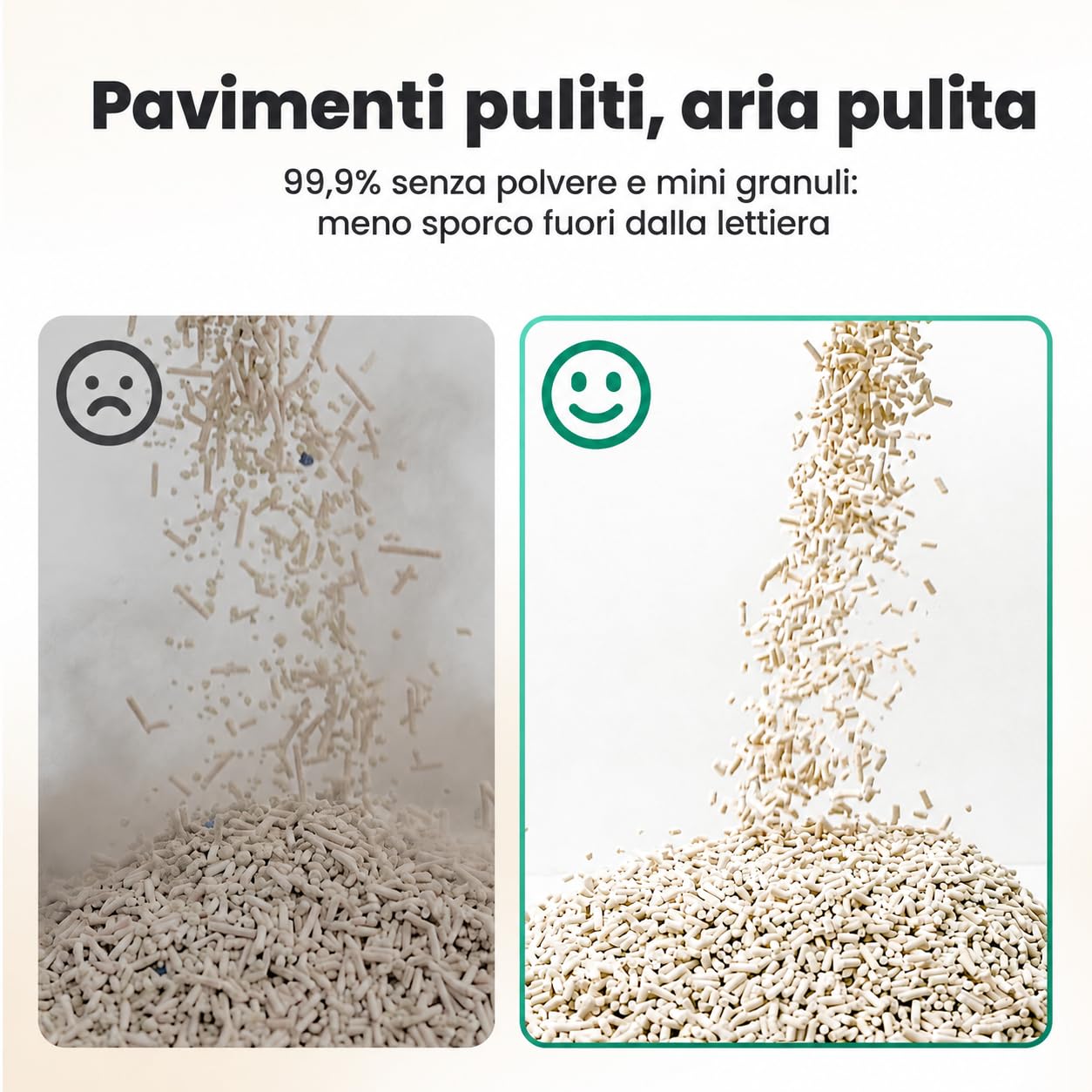 Neakasa Lettiera per gatti in manioca e tofu, agglomerante, controllo degli odori, ingredienti naturali vegetali, ultra assorbente e ad asciugatura rapida, bassa polvere