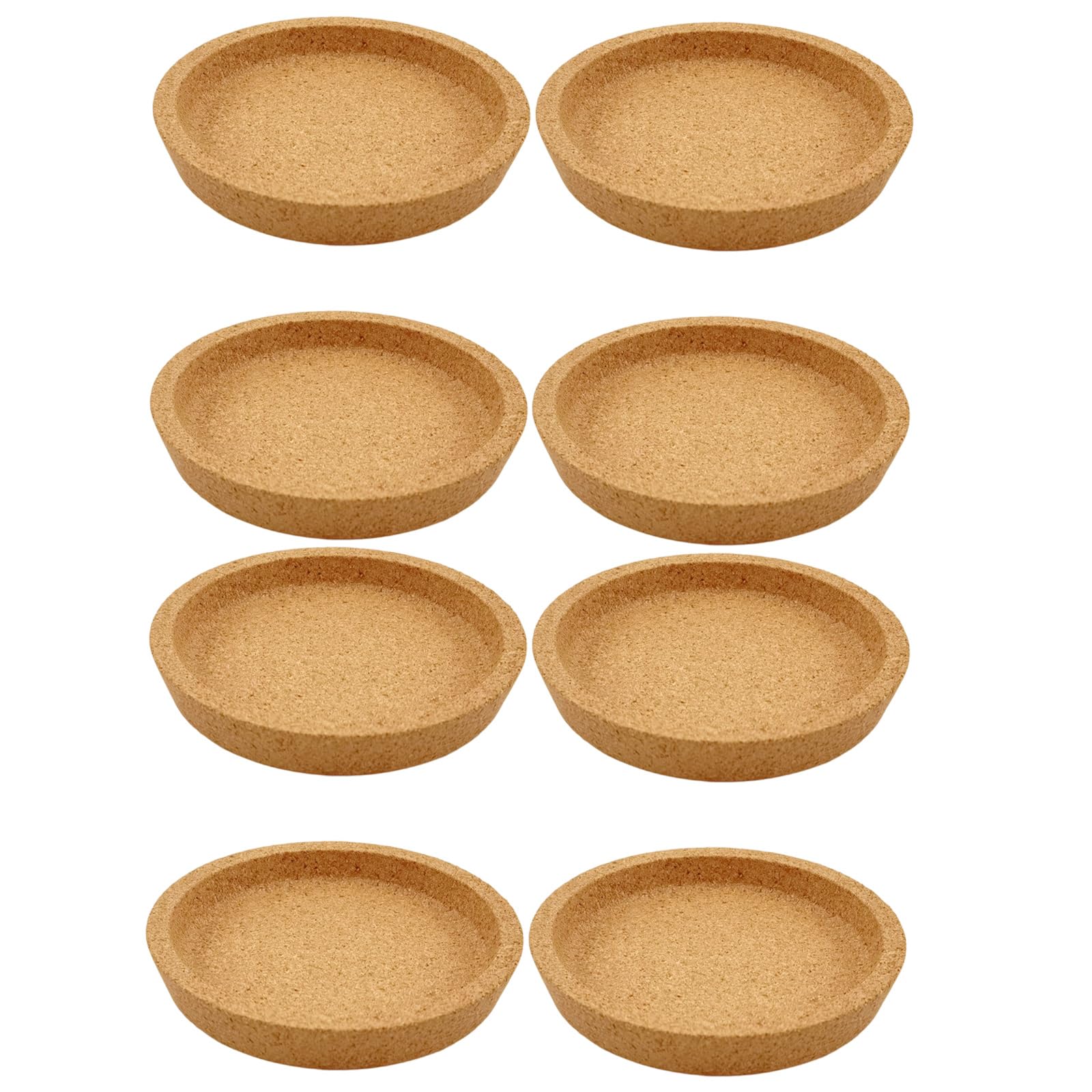 Jazuaiao A Cork Cup Coasters With Raised Lip Round Drink Holders For Drink Bsorbent, Coffee Table, Dining Table, Offices Desk Coasters