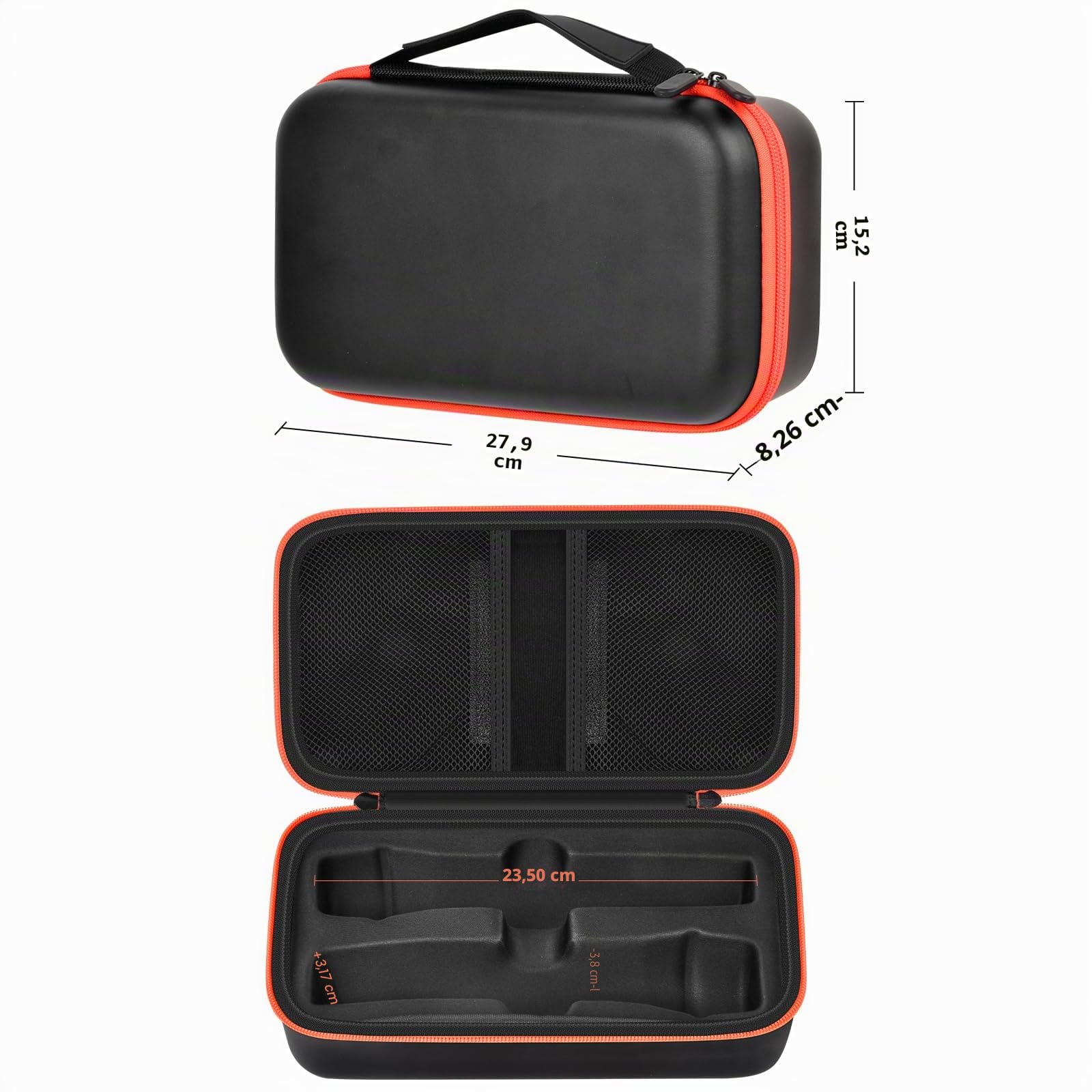 Cassa microfono wireless JBL, borsa da viaggio Dual Mic, adattatore, batteria AA nera (solo scatola), Nero