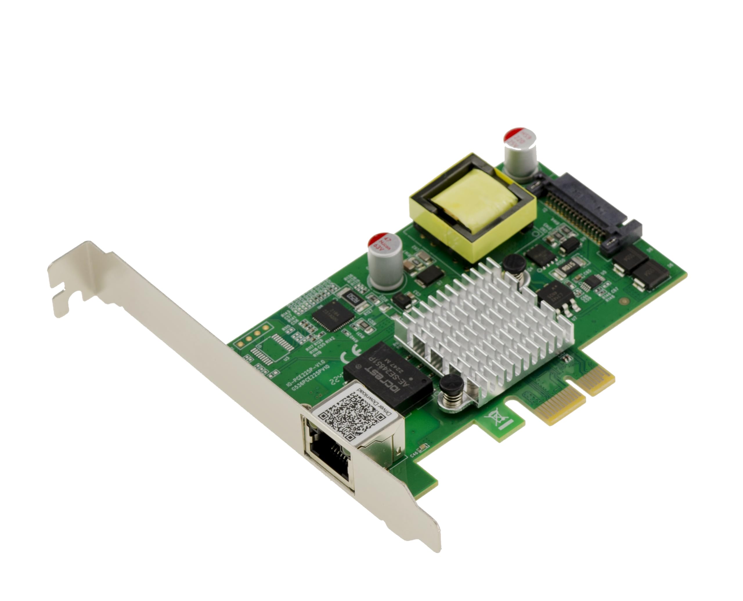 KALEA-INFORMATIQUE PCIe Card 2.5 Gigabit PoE Power Over Ethernet 10 100 1000 1G 2.5G Power 30W Intel I225 Chipset