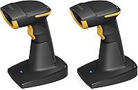 Vista 1 de Inateck Escáner de código de barras 2D Bluetooth, lector de código de barras con base inteligente de 2.4 GHz, escaneo de pantalla, BCST-54 negro