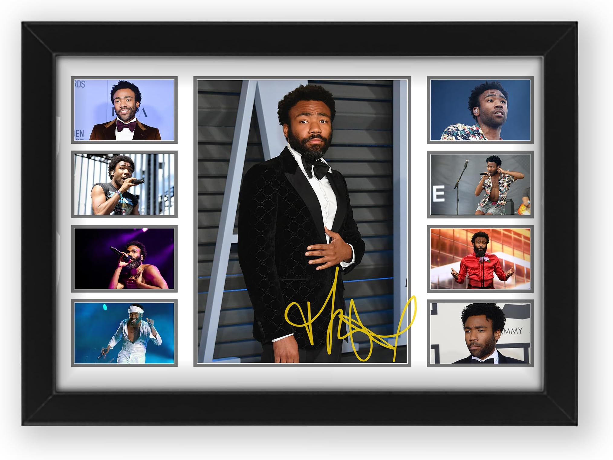 Donald Glover Signed Poster Print- Limited Edition Autograph Fan Gift โ Collectible Memorabilia Merchandise (Unframed A4 (30x21cm))