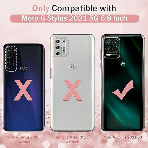 Miniatura 2 de Funda diseñada para Motorola Moto G Stylus 5G 2021 XT2131 (no compatible con Moto G Stylus 2021), protección de grado militar a prueba de golpes con