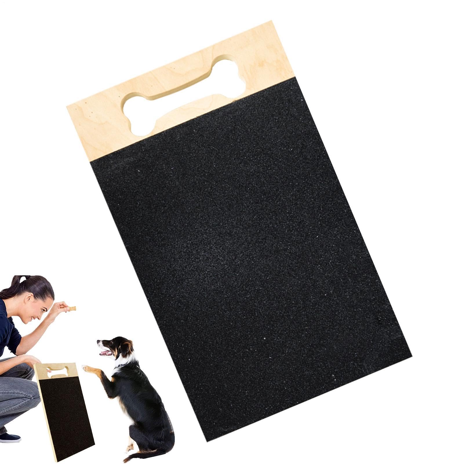 Tapis de limage des ongles pour chien outil de soins en bois 40 x 22 cm