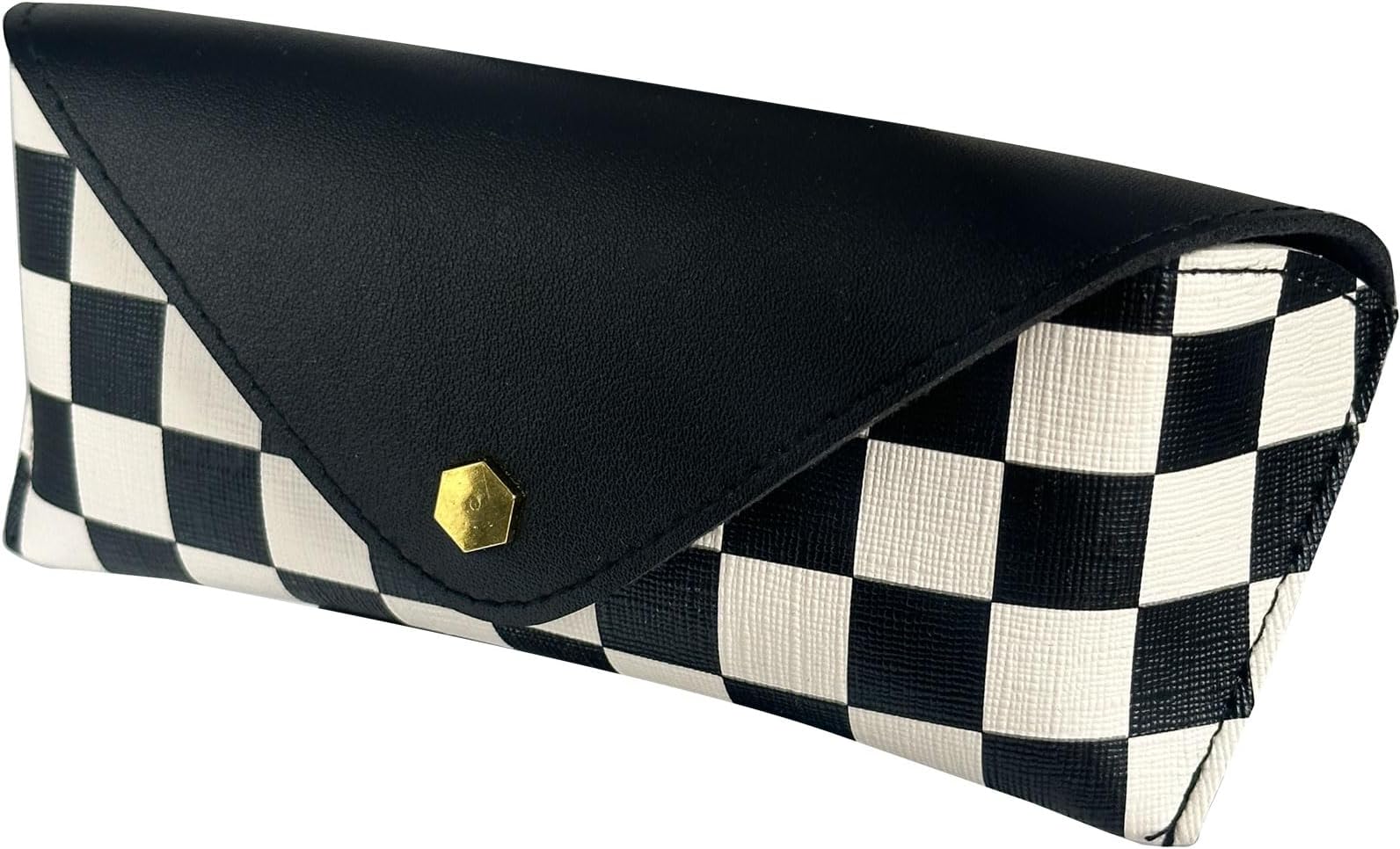 Glasses storage bags to prevent lens scratches, button-type myopia glasses storage bags, unisex glasses bag leather bags