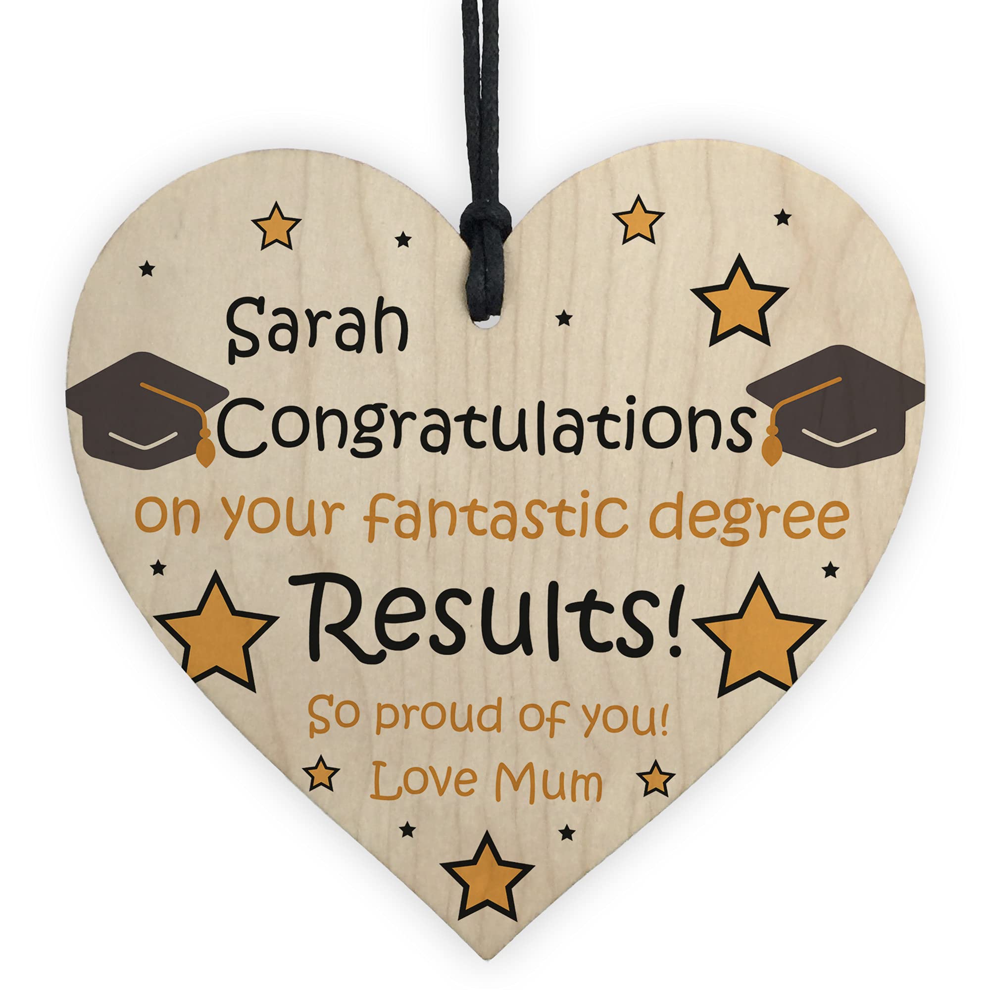 RED OCEAN Personalised Degree Results Gift Congratulations Gift Graduation Daughter Son Gift