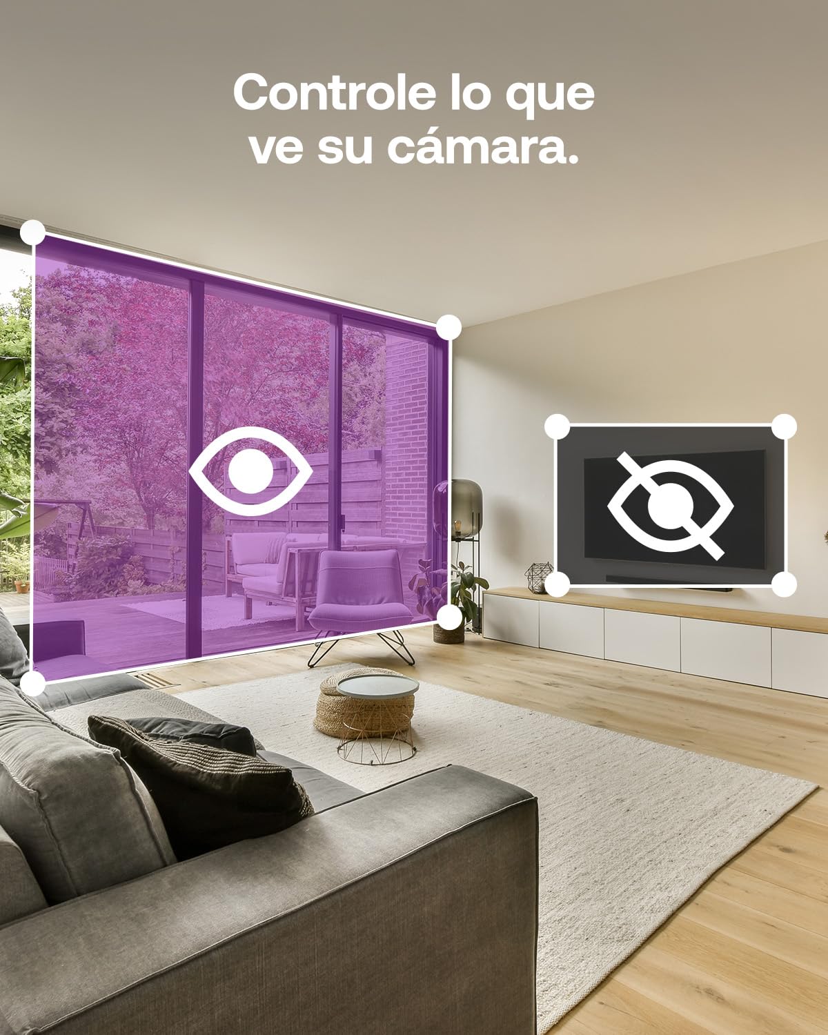 Arlo Essential 3 Indoor Camara Vigilancia Bebe/Mascotas HD, Sensor de Movimiento, Alarmas para Casa, Visión Nocturna, Prueba Secure Incluida, con Cubierta de Lente automática, 2 Cámaras, Blancas