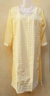 Cotton Kurtis for Women Stylish Summer Wear Stitched Stitched A-Line Printed Long Embroidered Kurta for Ladies, Girls Casual Festive and Party Occasions Yellow