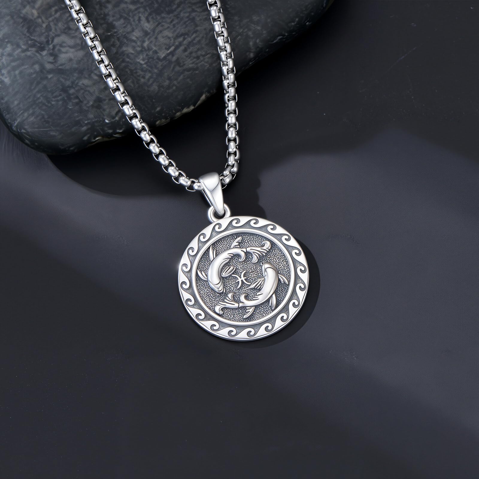12 Sternzeichen Halskette für Herren Damen 925 Sterling Silber Sternbilder Horoskop Anhänger Kette Geburtstag Astrologie Schmuck Geschenke für Männer Frauen