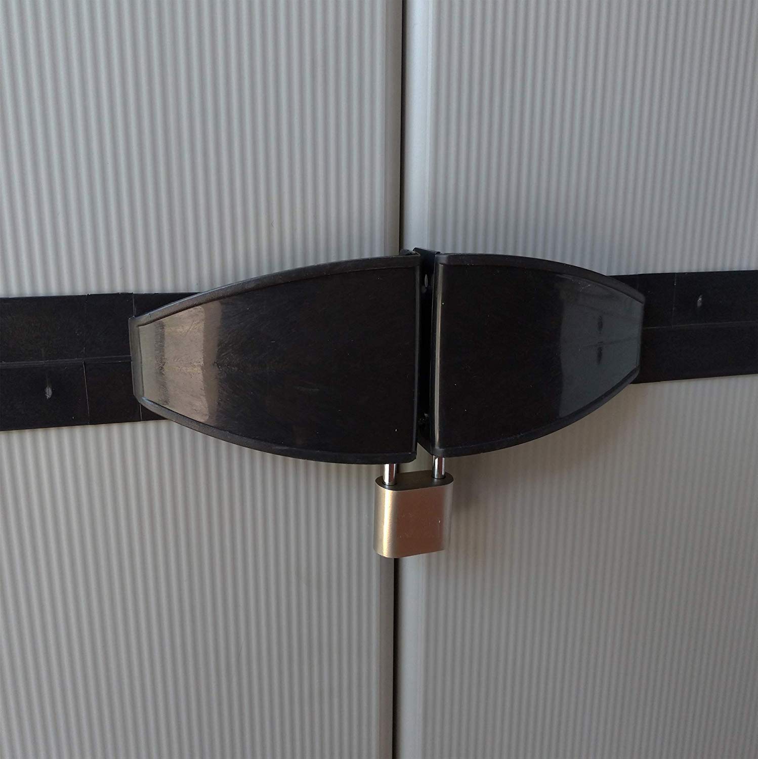 Armadio Portascope Alto a 2 Ante in resina PVC e PP | per Interno/Esterno con ripiani regolabili in altezza, 68 x 39.5 x 168 cm